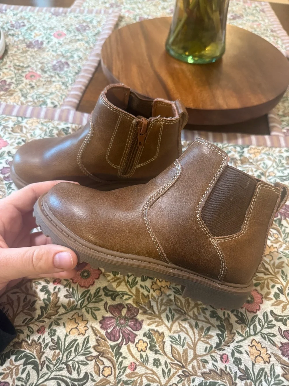 Kids Brown Chelsea Ankle Boots
